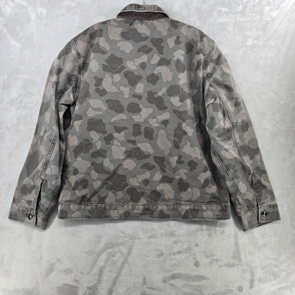 Imogene and Willie Quilt Lined Canvas Chore Coat Mens XL Camo Utility Jacket - Picture 7 of 8